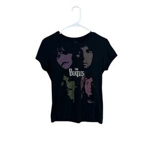 The Beatles Black Band Tee Juniors size XL
